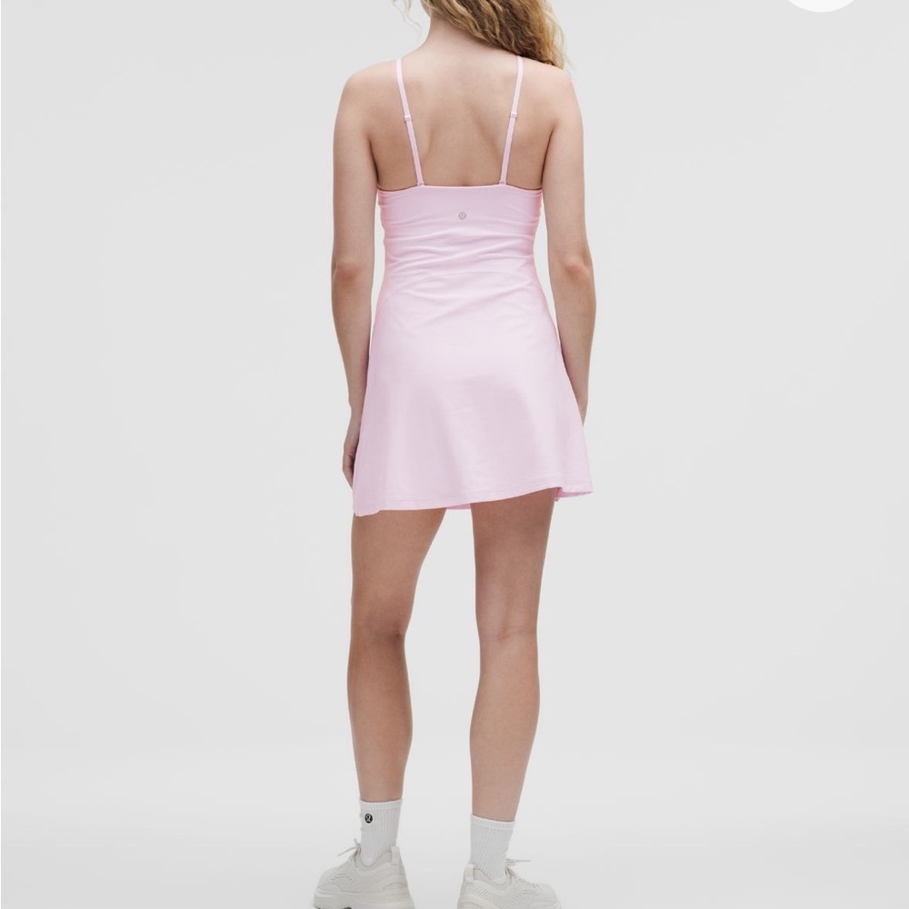 Never worn lululemon align side slit cami dress pink organza size 14 - Picture 2 of 7